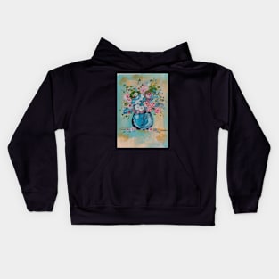 Blooms in Blue Kids Hoodie